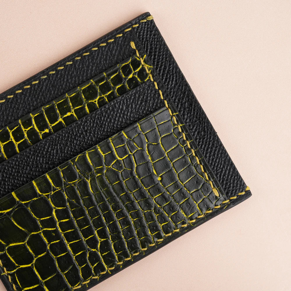 Alligator Leather Card Holder