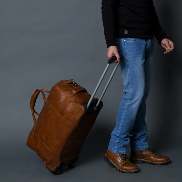 Leather Trolly Carry-On