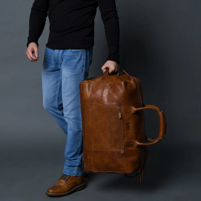 Leather Trolly Carry-On