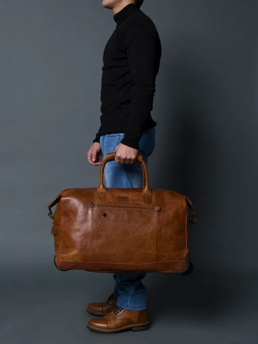 Leather Trolly Carry-On