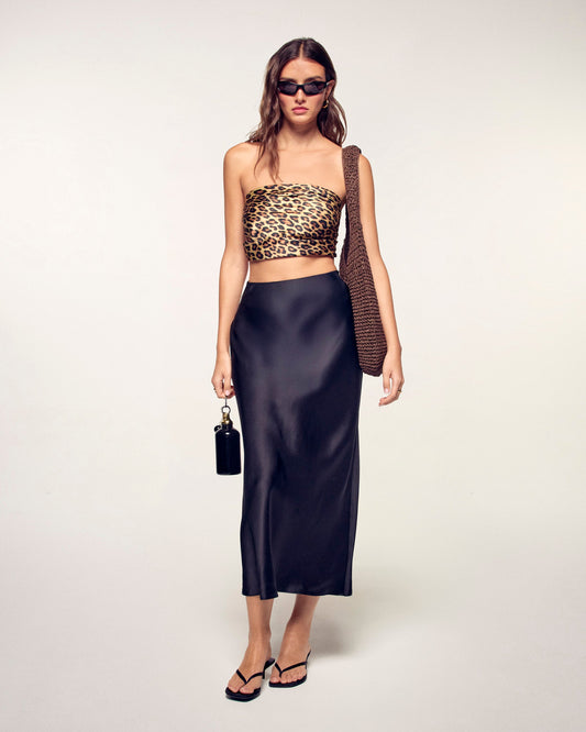 Vicky Mid-Long Skirt (Black)