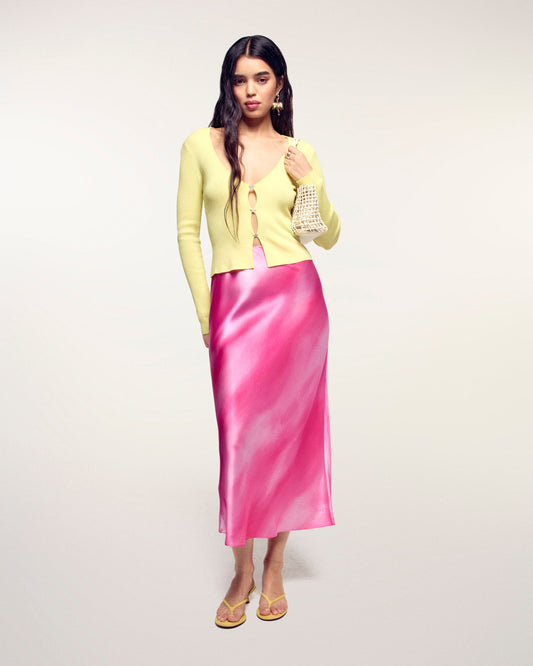 Mid-Length Skirt Pink