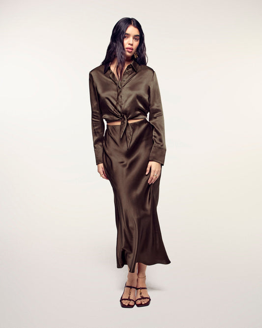 Mid-Length Skirt Chocolat De Paris