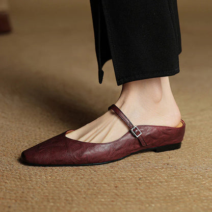 Opella Genuine Leather Mules