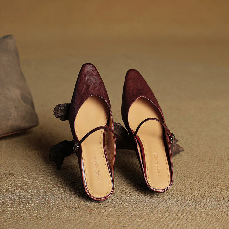 Opella Genuine Leather Mules