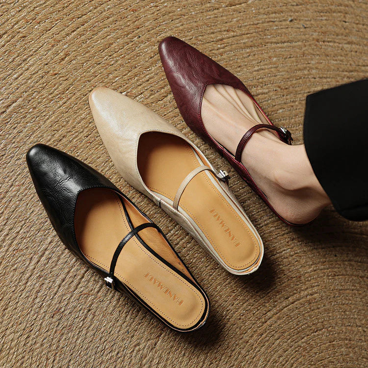 Opella Genuine Leather Mules