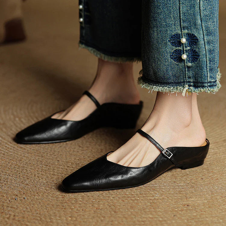 Opella Genuine Leather Mules