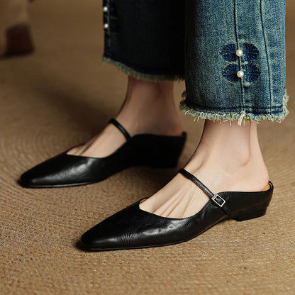 Opella Genuine Leather Mules