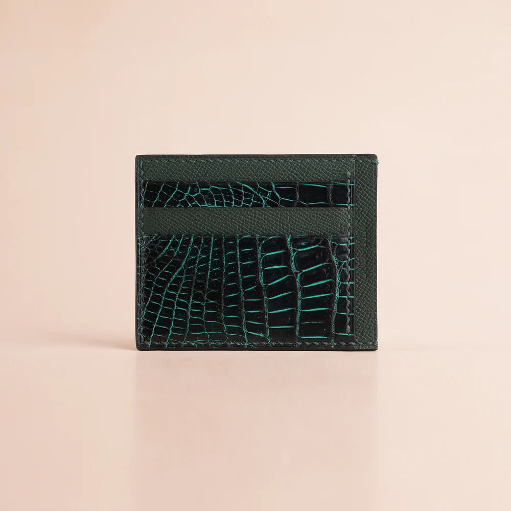 Alligator Leather Card Holder