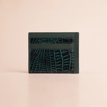 Alligator Leather Card Holder
