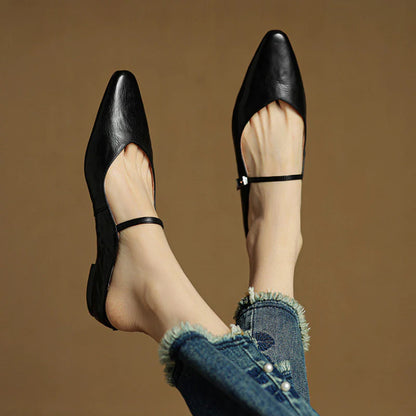 Opella Genuine Leather Mules