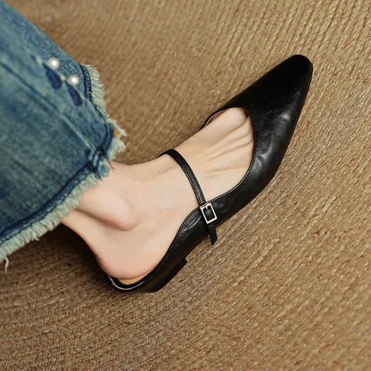 Opella Genuine Leather Mules