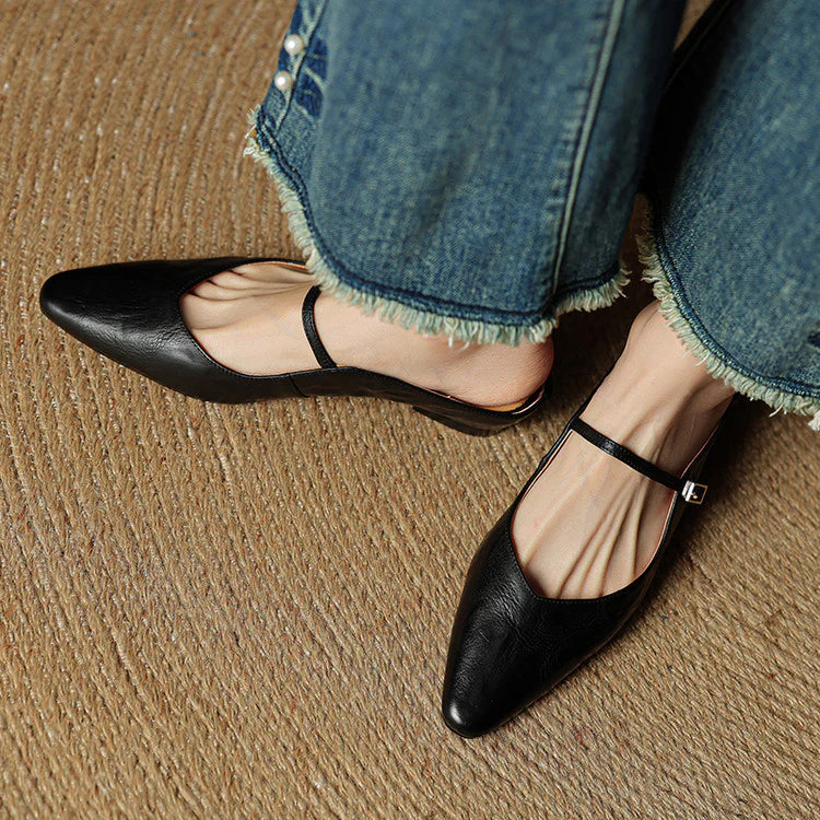 Opella Genuine Leather Mules