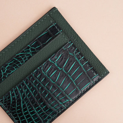 Alligator Leather Card Holder