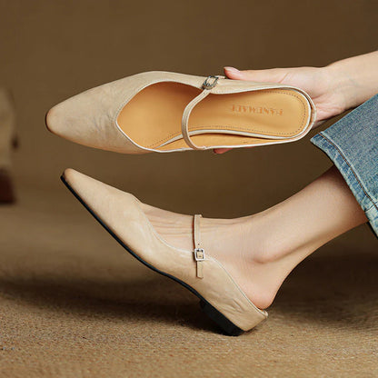 Opella Genuine Leather Mules