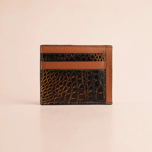 Alligator Leather Card Holder