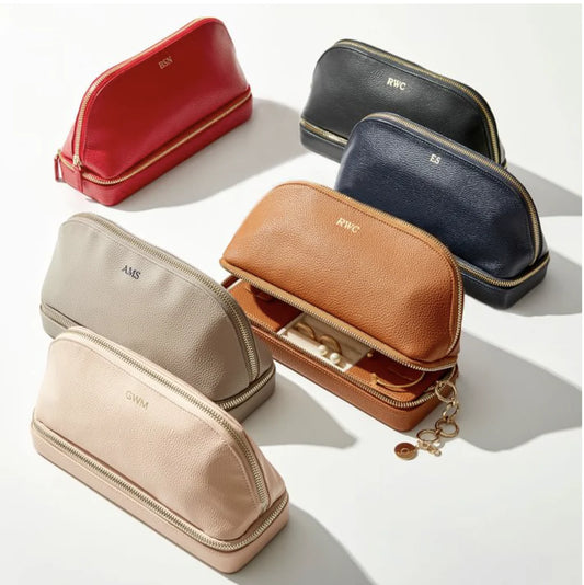 GARETA  Leather Dual Travel Organizer