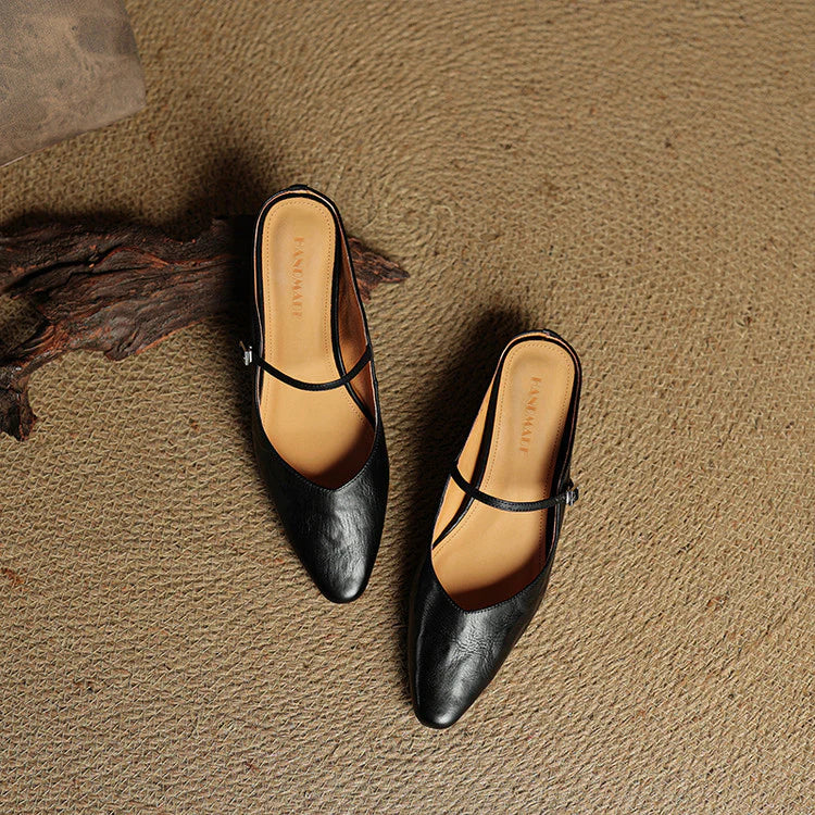 Opella Genuine Leather Mules