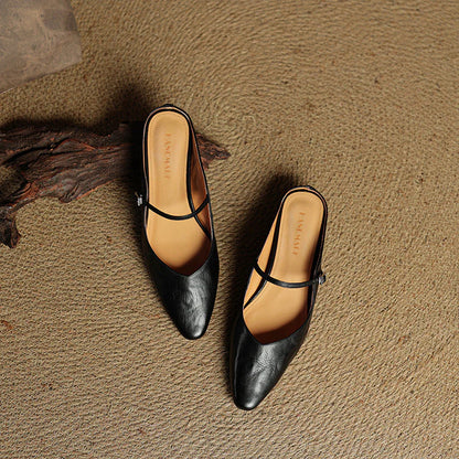 Opella Genuine Leather Mules