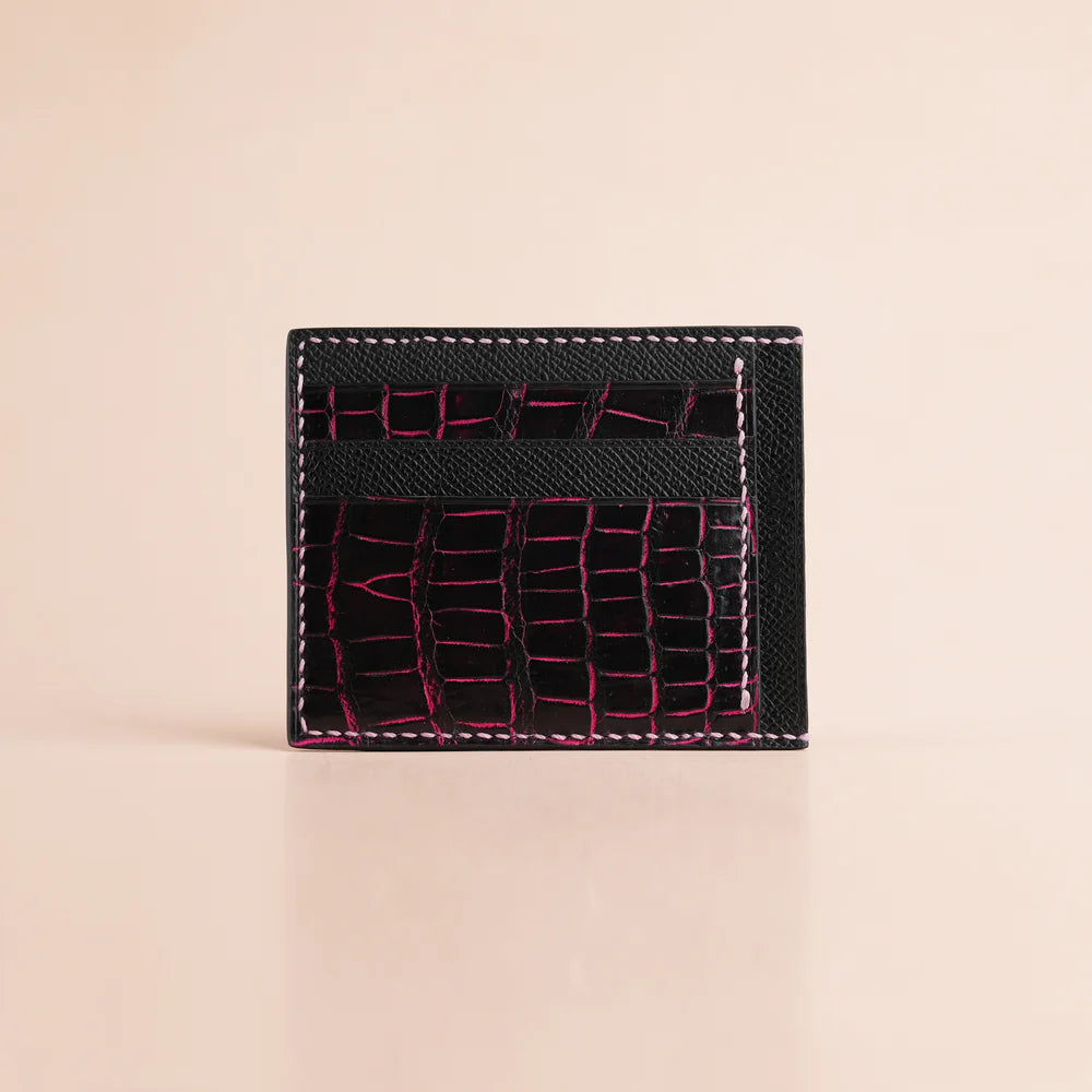 Alligator Leather Card Holder