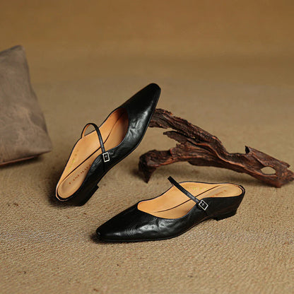 Opella Genuine Leather Mules