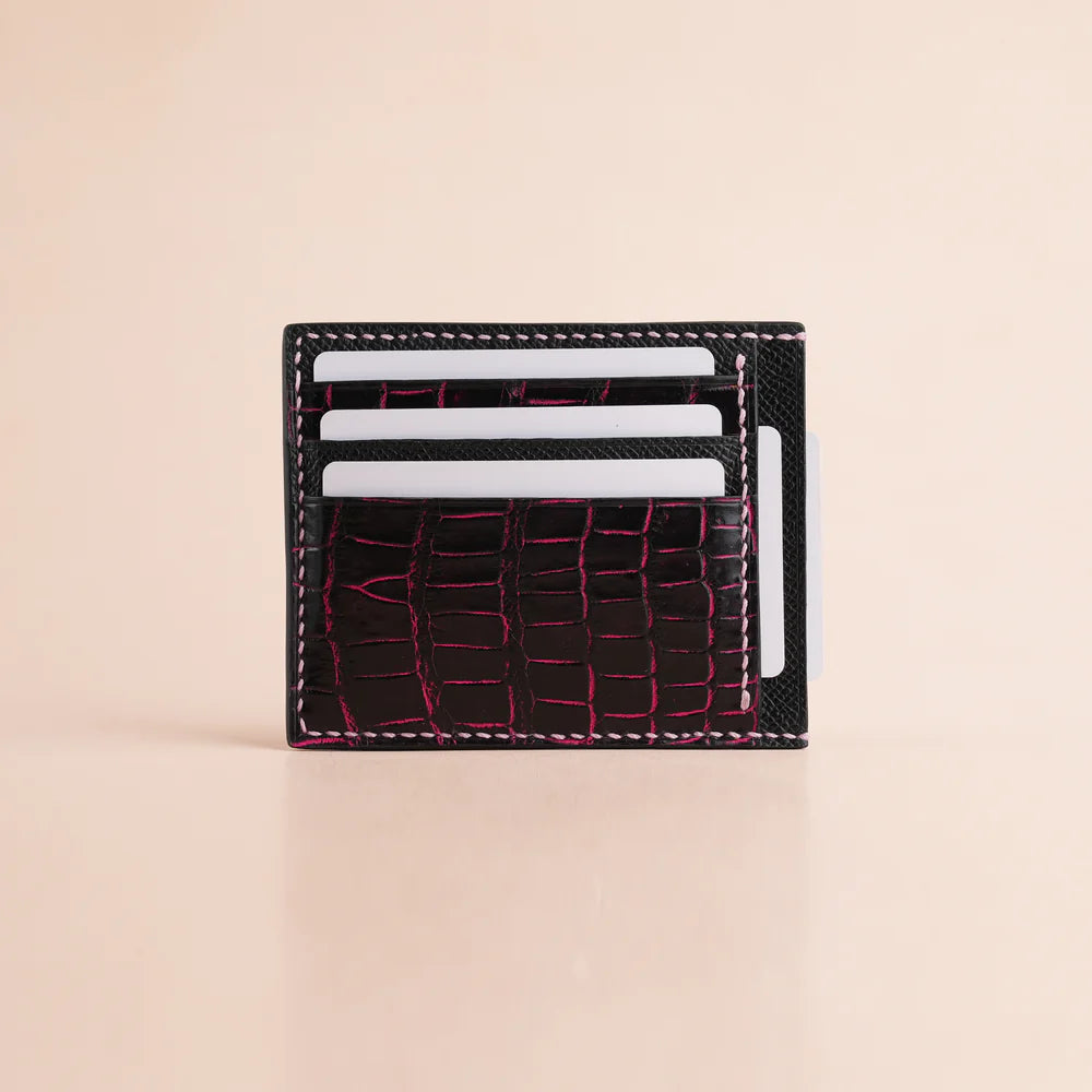 Alligator Leather Card Holder
