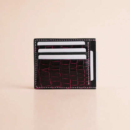 Alligator Leather Card Holder