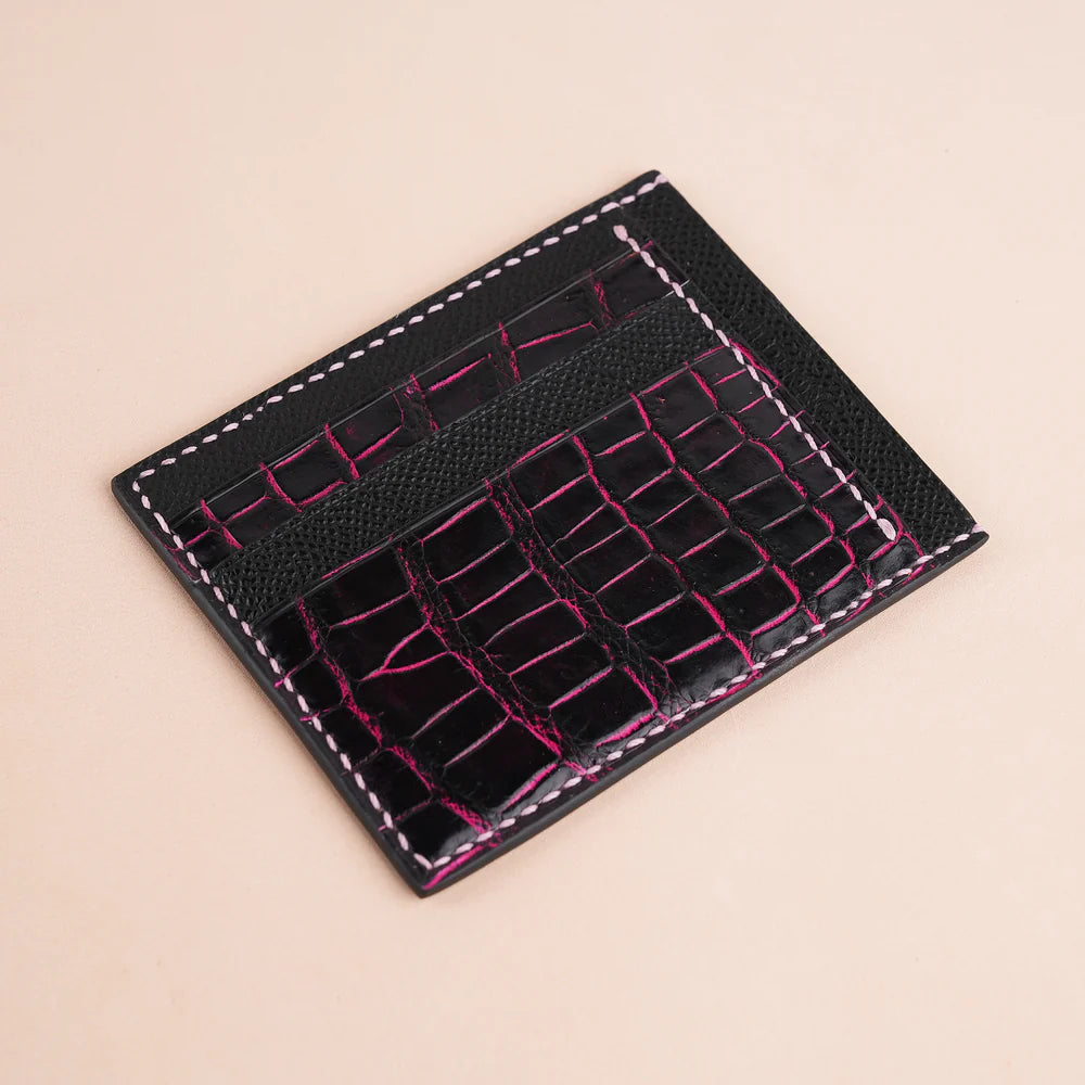 Alligator Leather Card Holder
