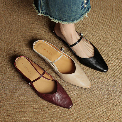Opella Genuine Leather Mules