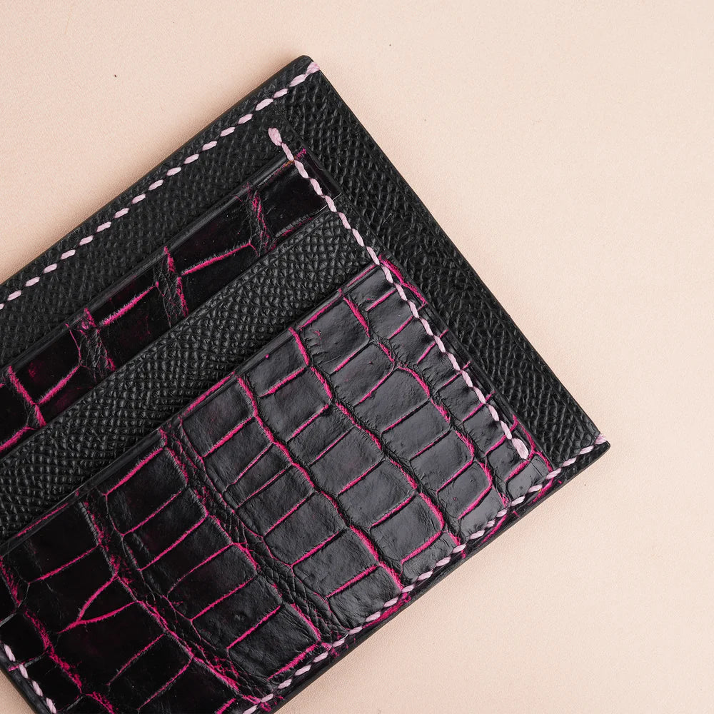 Alligator Leather Card Holder