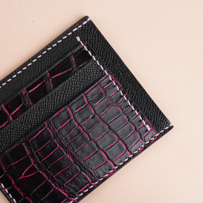 Alligator Leather Card Holder