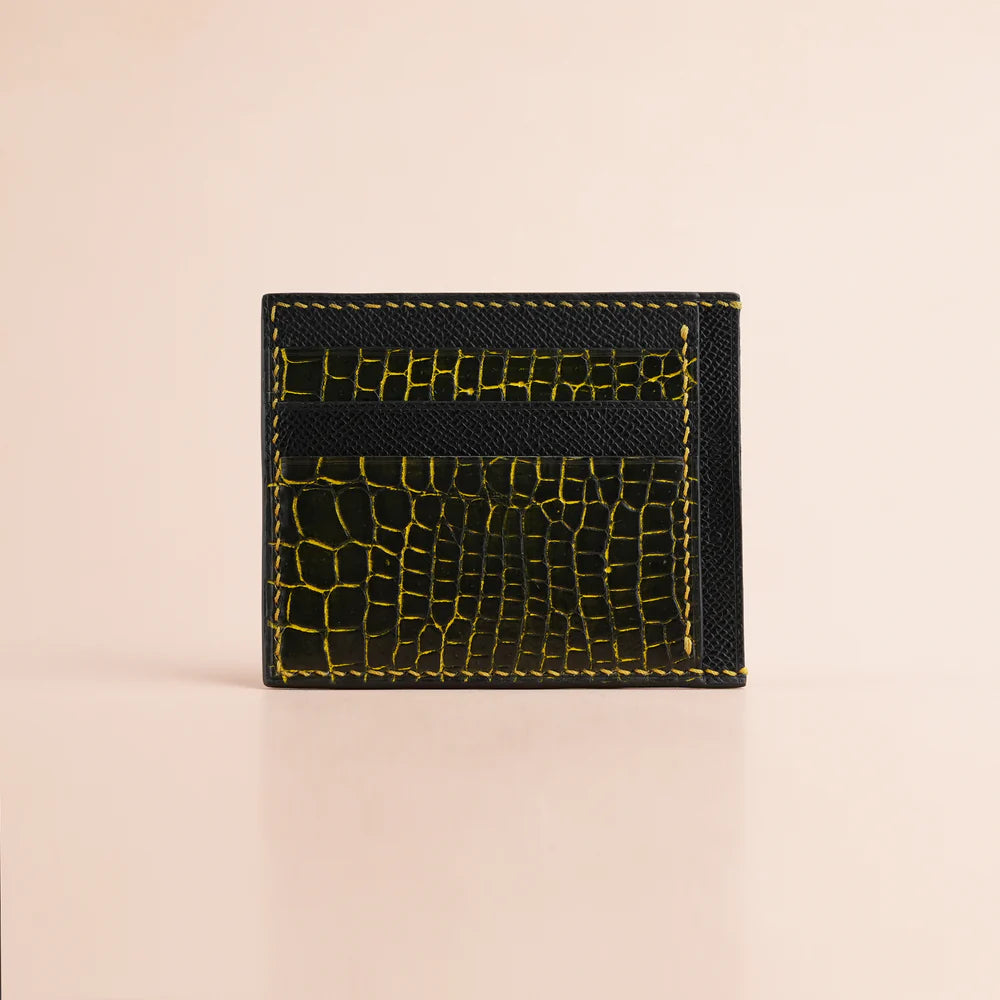 Alligator Leather Card Holder