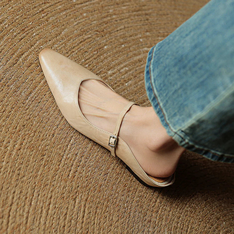 Opella Genuine Leather Mules