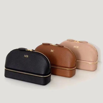 GARETA  Leather Dual Travel Organizer