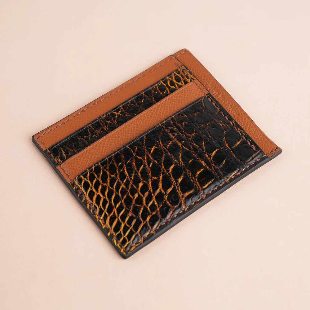 Alligator Leather Card Holder