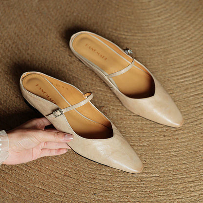 Opella Genuine Leather Mules