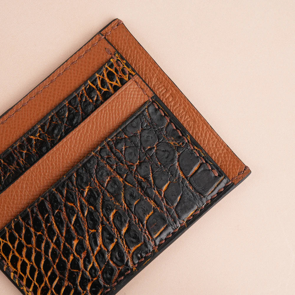Alligator Leather Card Holder