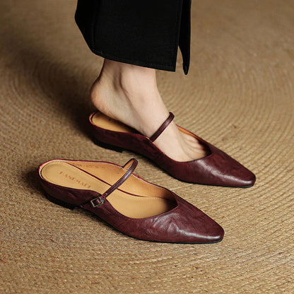 Opella Genuine Leather Mules