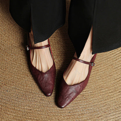 Opella Genuine Leather Mules