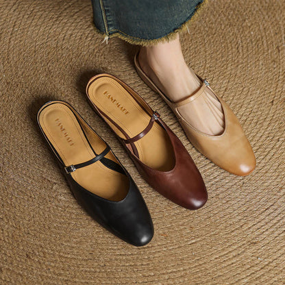 Merisa Leather Mules