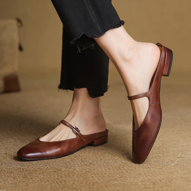 Merisa Leather Mules