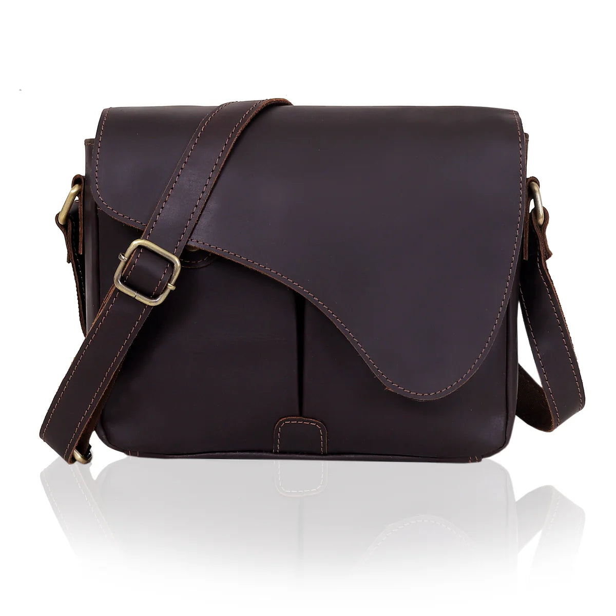 Veru Full Grain Leather Crossbody Bag