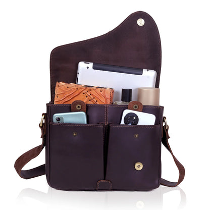 Veru Full Grain Leather Crossbody Bag