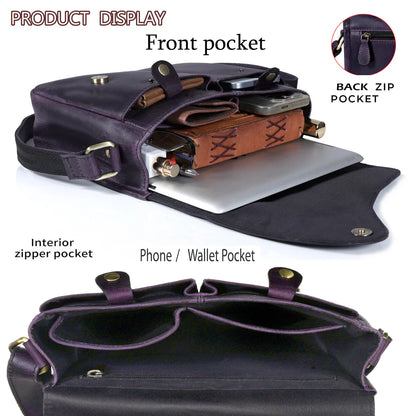 Veru Full Grain Leather Crossbody Bag