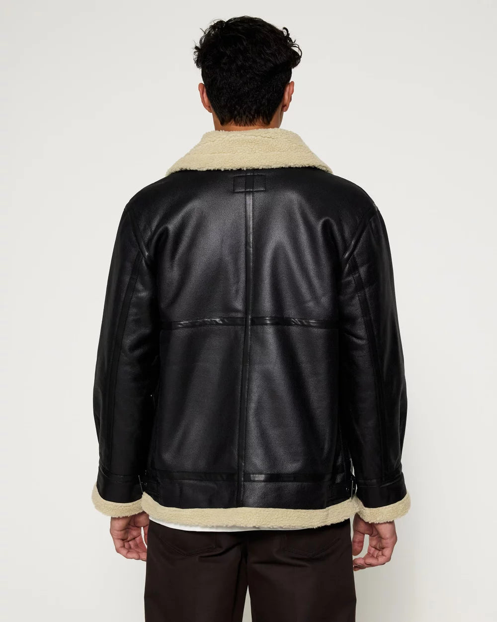 Mouton Vertino Leather Men Jacket