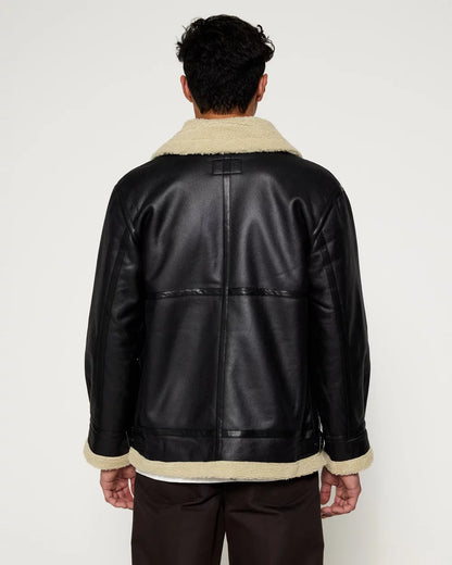 Mouton Vertino Leather Men Jacket