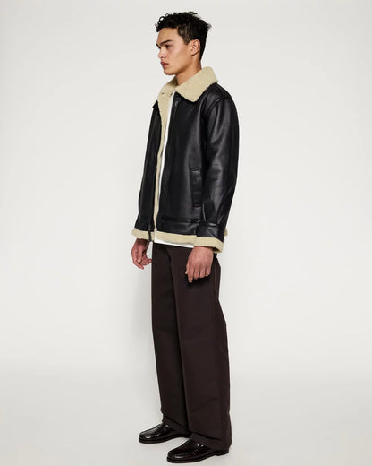 Mouton Vertino Leather Men Jacket