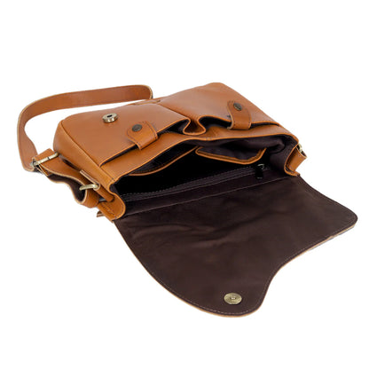 Veru Full Grain Leather Crossbody Bag