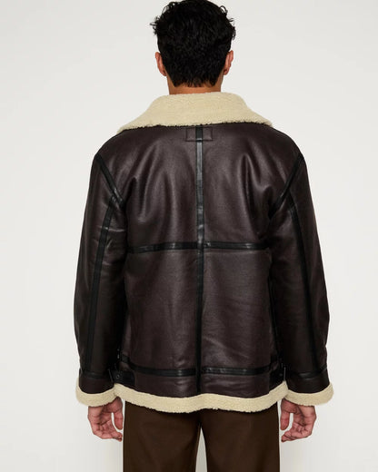 Mouton Vertino Leather Men Jacket