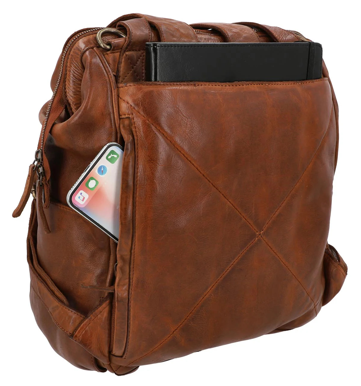 Stylish Leather Diaper Bag – Large Capacity Baby Bag